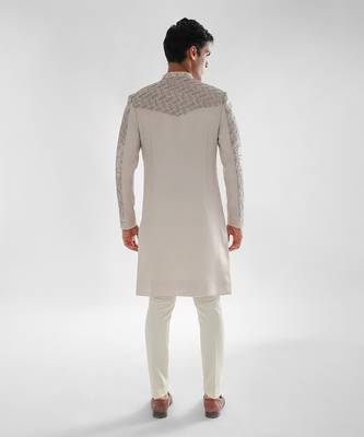 Champagne pink sherwani set 3