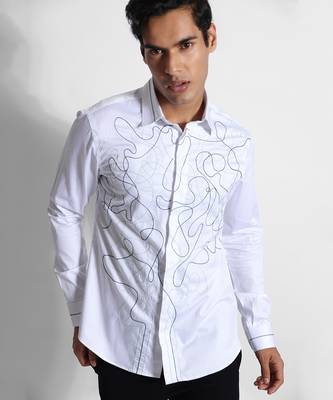 White chaos giza cotton shirt 1