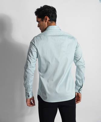 Powder green sinking man turkish cotton shirt 4