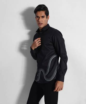 Black wave giza cotton shirt 2