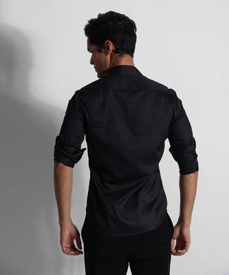 Black wiggle giza cotton shirt 4