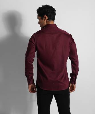 Wine leo zodiac giza cotton shirt 5