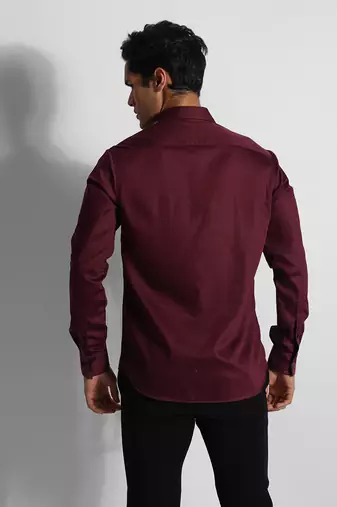 Wine leo zodiac giza cotton shirt