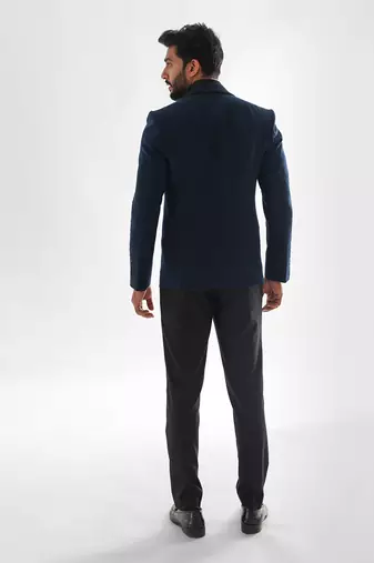 Navy blue tuxedo set