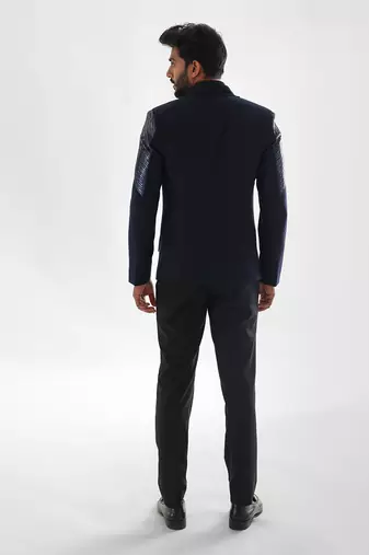 Navy terrycot suit fabric tuxedo set