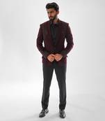 Red wine tuxedo set