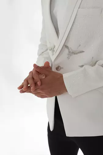 White tuxedo set
