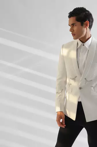 White tuxedo set