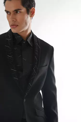 Black tuxedo set