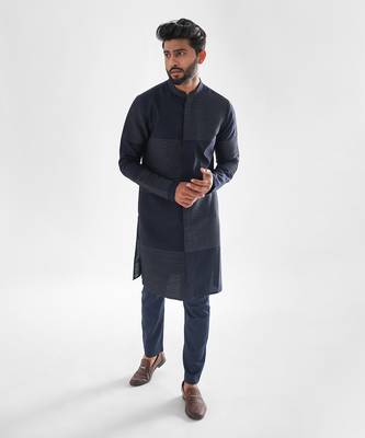 Navy blue kurta set 1
