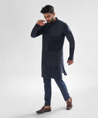Navy blue kurta set 2