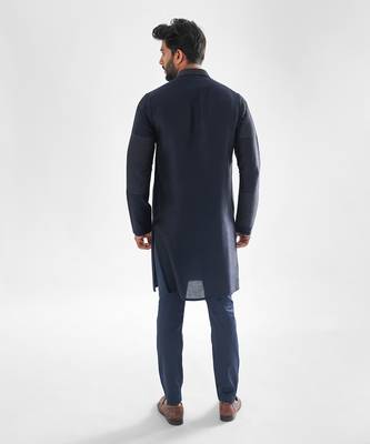 Navy blue kurta set 3