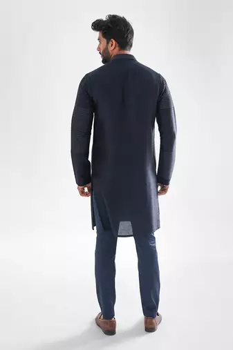 Navy blue kurta set
