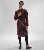Red wine kurta set