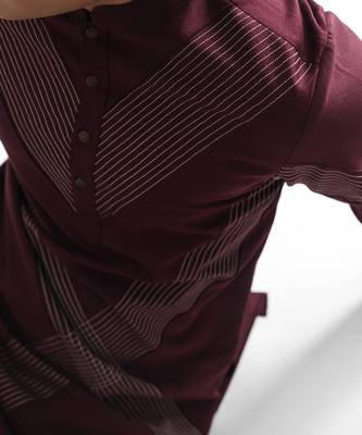 Red wine kurta set 4
