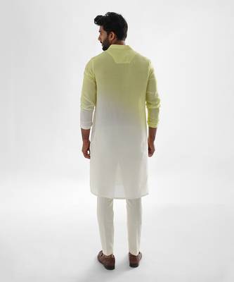 Lemon yellow aurora kurta set 3