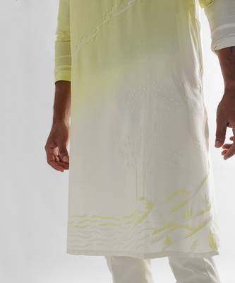 Lemon yellow aurora kurta set 5