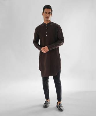 Chocolate brown cosmos kurta set 1