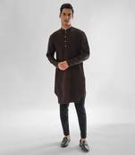 Chocolate brown cosmos kurta set