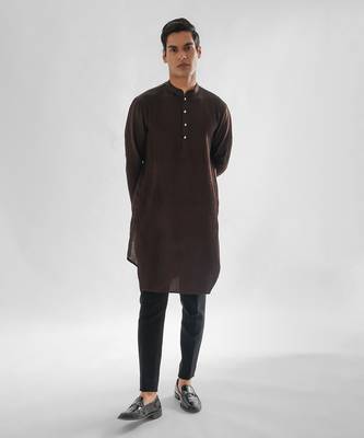 Chocolate brown cosmos kurta set 3