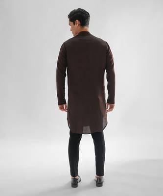 Chocolate brown cosmos kurta set 4