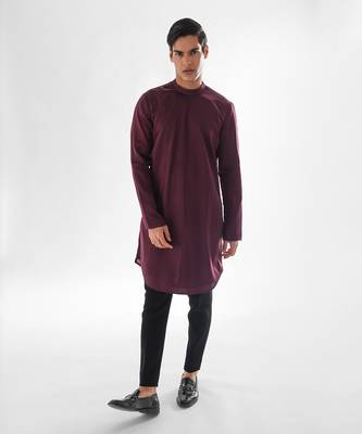 Vivid magenta forbes kurta set 1