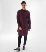 Vivid magenta forbes kurta set