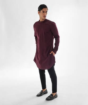 Vivid magenta forbes kurta set 2