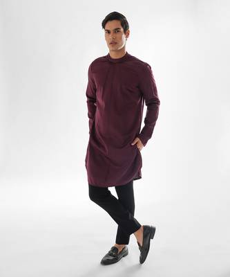 Vivid magenta forbes kurta set 3