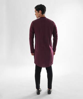 Vivid magenta forbes kurta set 4