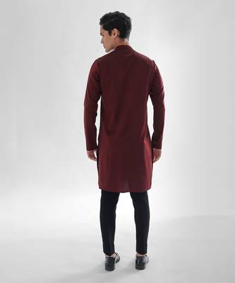 Cadbury brown phlox kurta set 3