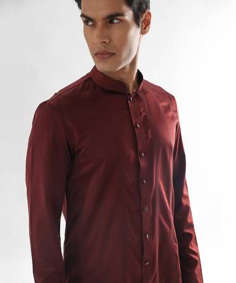 Cadbury brown phlox kurta set 4