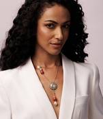 Antique polki coral necklace