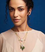 Double layered dainty necklace