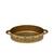 Dohar Brass Plated Candle Tray With Handle