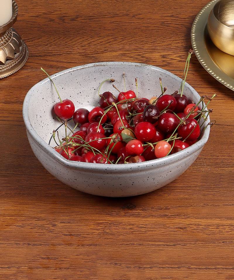 Studio Pottery Light Blue Square Bowl