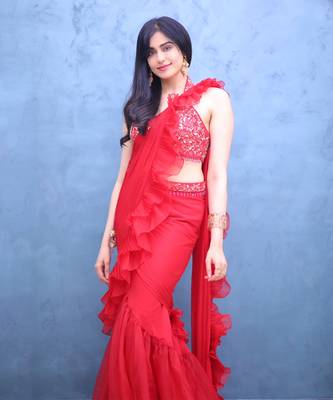 Fazli Red Saree 1