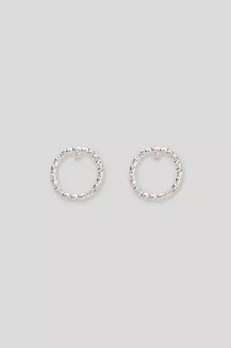 Aquastreet mini marvel tiny studs crafted with silver and gold plated alloy earrings for girls and women (set of 2)