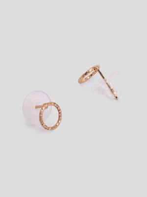Aquastreet mini marvel tiny studs crafted with silver and gold plated alloy earrings for girls and women (set of 2) 4