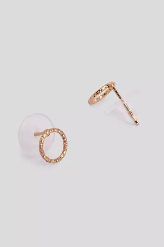 Aquastreet mini marvel tiny studs crafted with silver and gold plated alloy earrings for girls and women (set of 2)