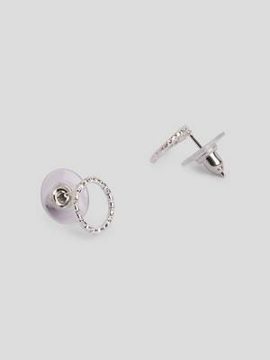 Aquastreet mini marvel tiny studs crafted with silver and gold plated alloy earrings for girls and women (set of 2) 5