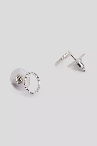 Aquastreet mini marvel tiny studs crafted with silver and gold plated alloy earrings for girls and women (set of 2)