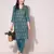 Anushil women cotton cambric v neck 3/4th sleeves printed kurti with golden lace work