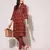 Anushil women cotton cambric v neck 3/4th sleeves printed kurti with golden lace work