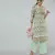 Anushil women cotton floral print 3/4th sleeves round neck regular fit with fabric button style for kurta