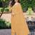 Trendmalls Yellow Cotton Party Wear Kurta Pant with Dupatta Salwar Suit Set