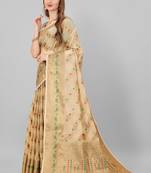 Designer Soft Feel Cotton Silk Saree With Golden Zari Weaves Pallu & Border ||Party Wear||Marriage|| Festive Wear