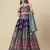 Navy blue Colour Jacquard Woven Lehenga Choli