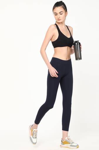 Anushil women polycotton solid stretchable jeggings ankle length non-transparent yogapants