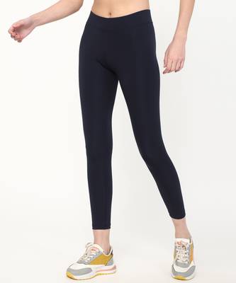 Anushil women polycotton solid stretchable jeggings ankle length non-transparent yogapants 3